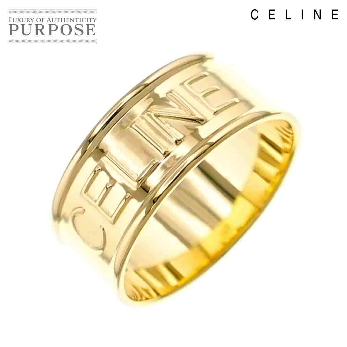 人気の 13号 ロゴ CELINE セリーヌ リング 90203802 Ring 指輪 750