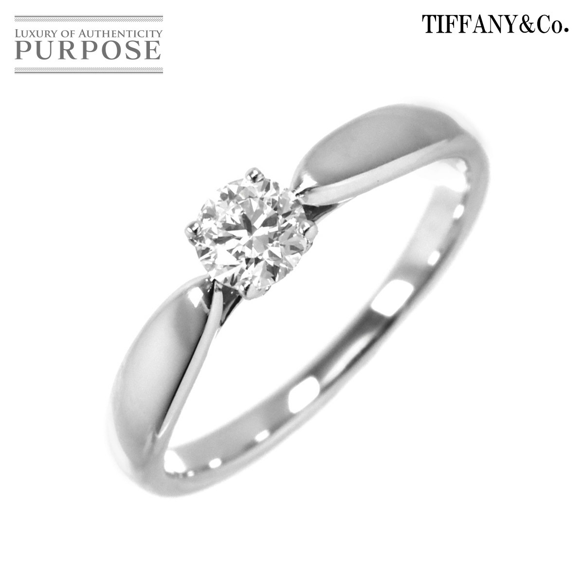 ティファニー TIFFANY&Co. ハーモニー 10.5号 リング ダイヤ 0.30ct H/VVS1/3EX Pt 指輪 Harmony Diamond Ring 【鑑定書付き】 90197269