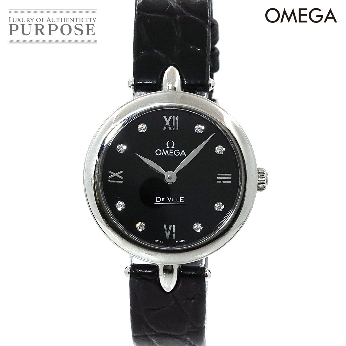 オメガ OMEGA デビル プレステージ デュードロップ 424 13 27 60 51 001 レディース 腕時計 8P ダイヤ クォーツ DeVille Prestige 90210258