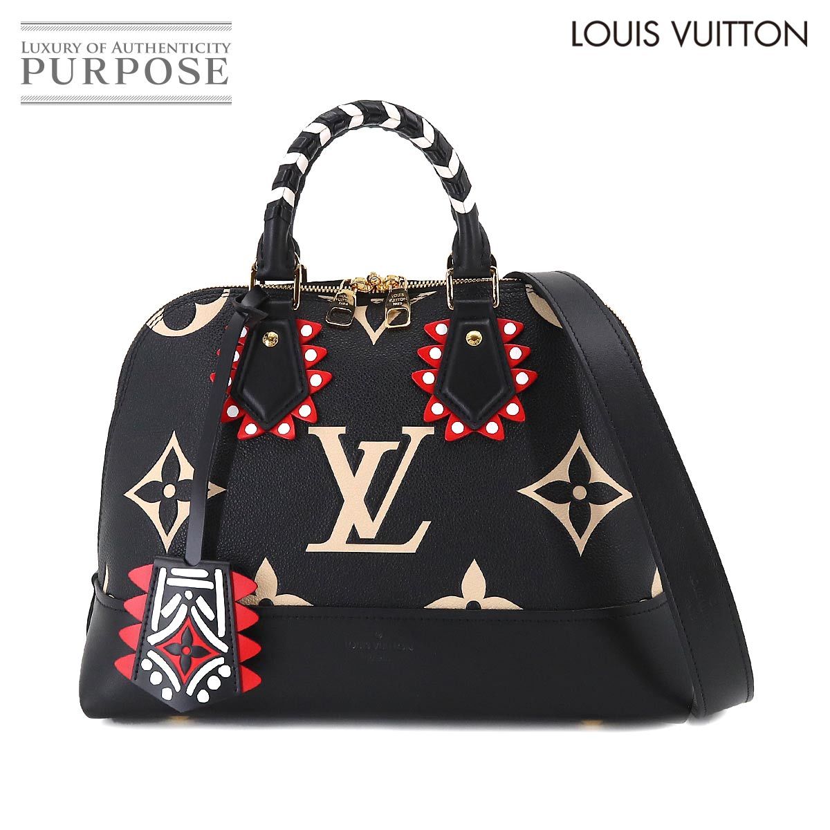 未使用 展示品 ルイ ヴィトン LOUIS VUITTON LVクラフティ バイカラー モノグラム アンプラント アルマ PM 2way ハンド バッグ 90201681