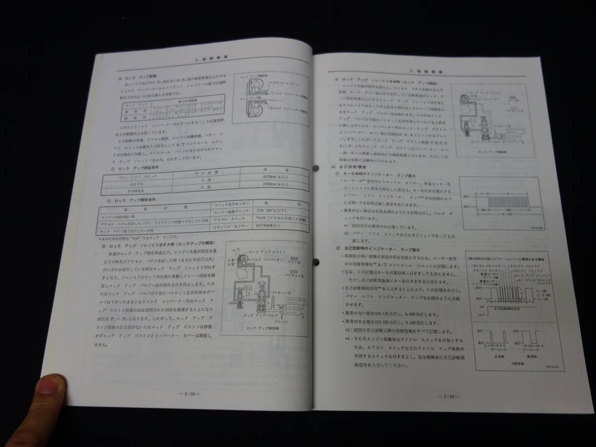【1988年】日産 電子制御 オートマチック トランスアクスル RE4F02A型 整備要領書 / サービスマニュアル_画像5