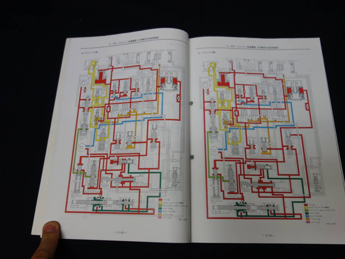 【1988年】日産 電子制御 オートマチック トランスアクスル RE4F02A型 整備要領書 / サービスマニュアル_画像7