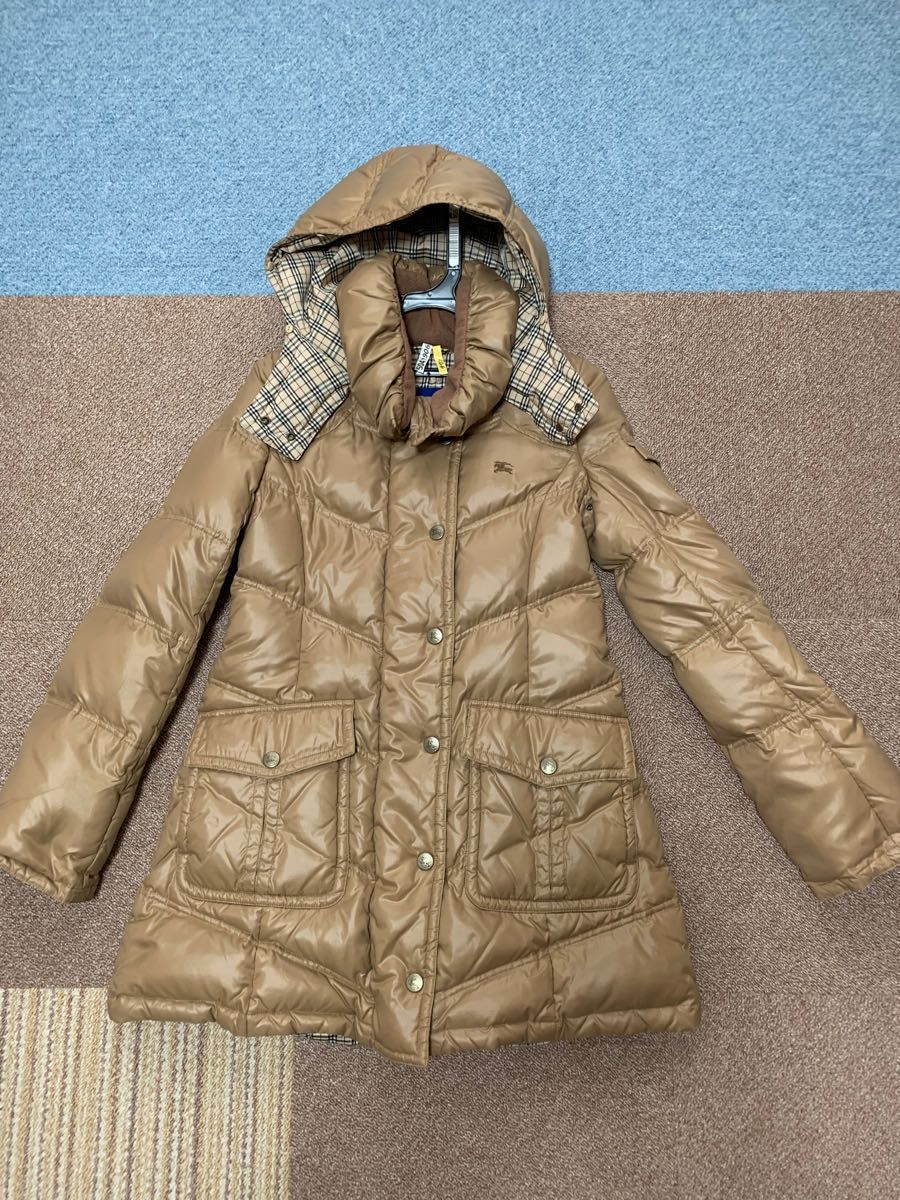 美品(注 ただしフードファー無し)】BURBERRY バーバリーブルーレーベル