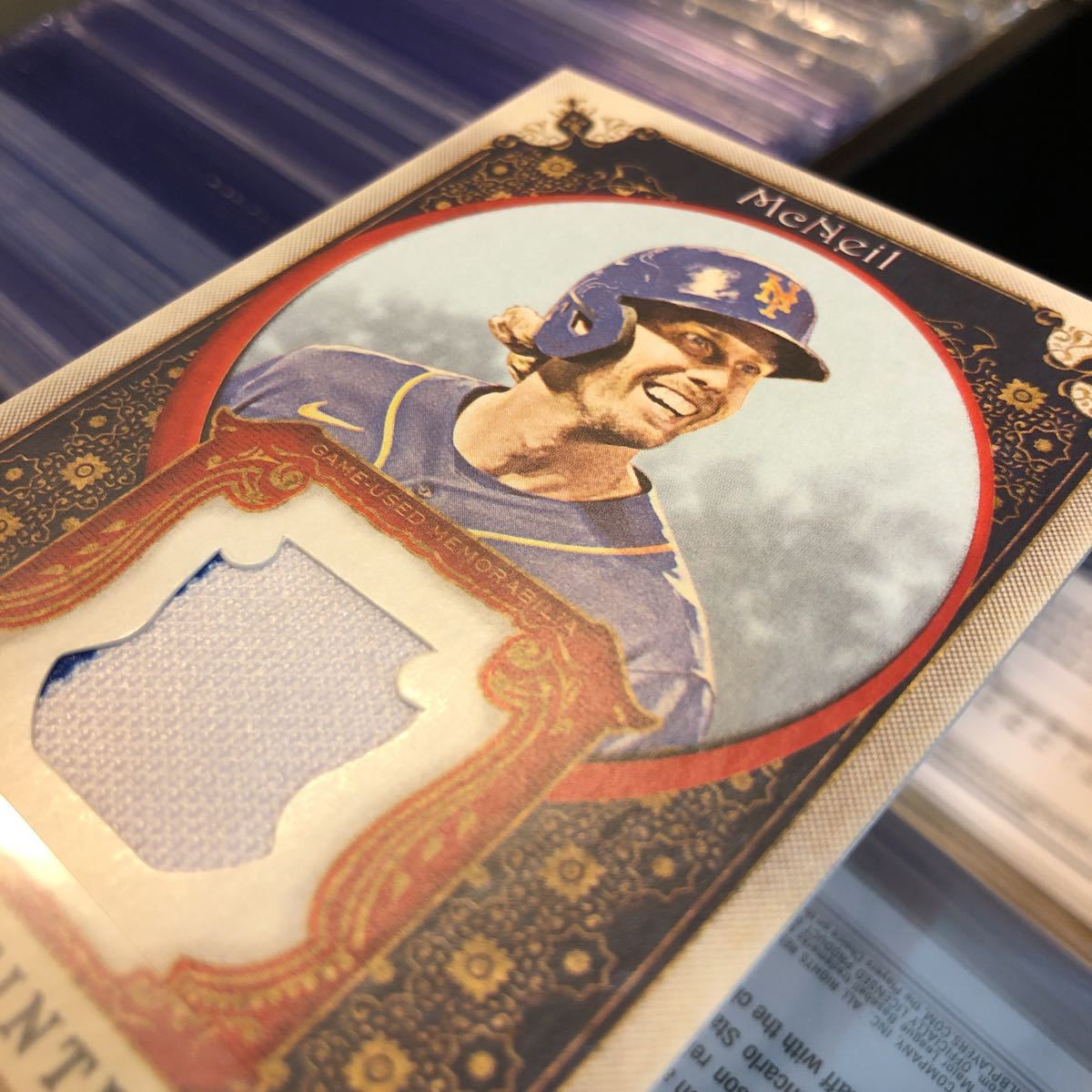 2023 Topps Allen & Ginter Jeff McNeil ジャージレリック #agrb-JM Metsの画像6