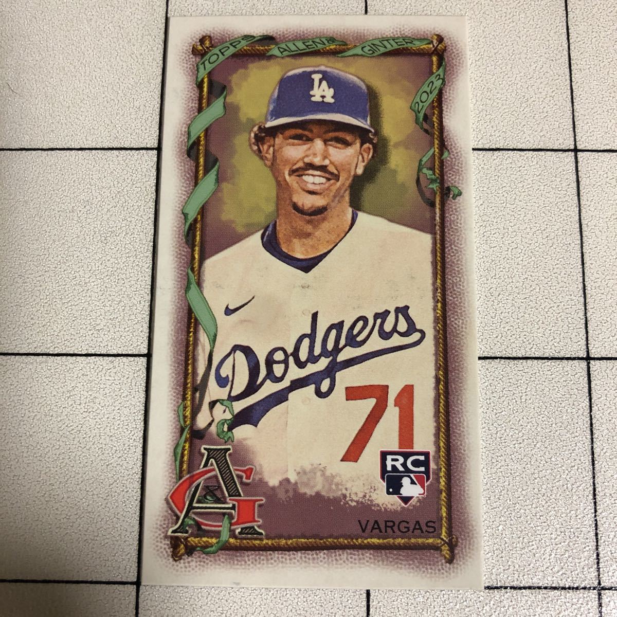 Miguel Vargas 2023 Topps Allen & GinterMini Rookie RC Dodgers_画像1