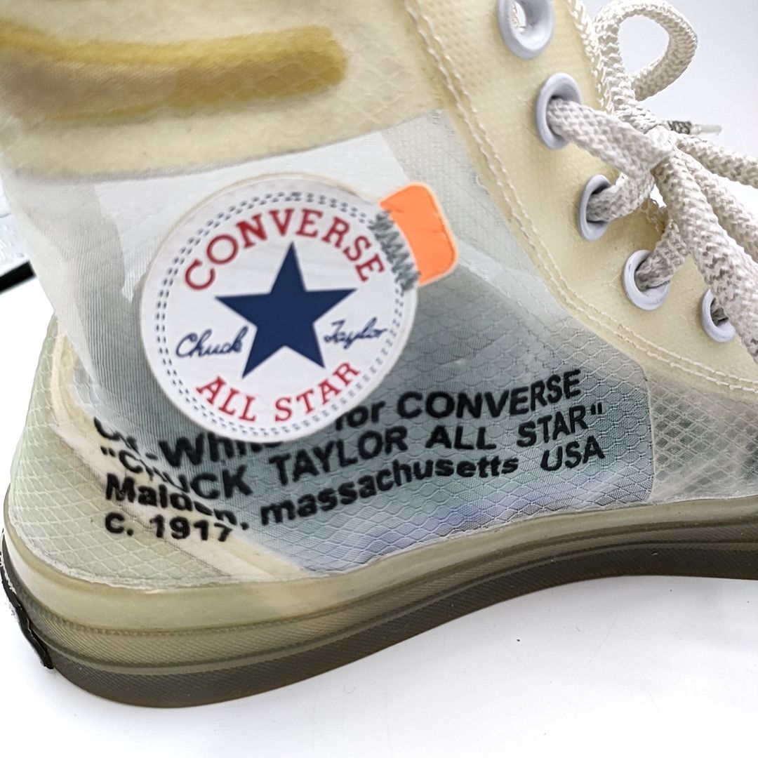 CONVERSE コンバース×OFF-WHITE オフホワイト　VIRGIL ABLOHオフホワイトヴァージルアブローコラボ 162204C チャックテイラー70　27.0cm_画像6