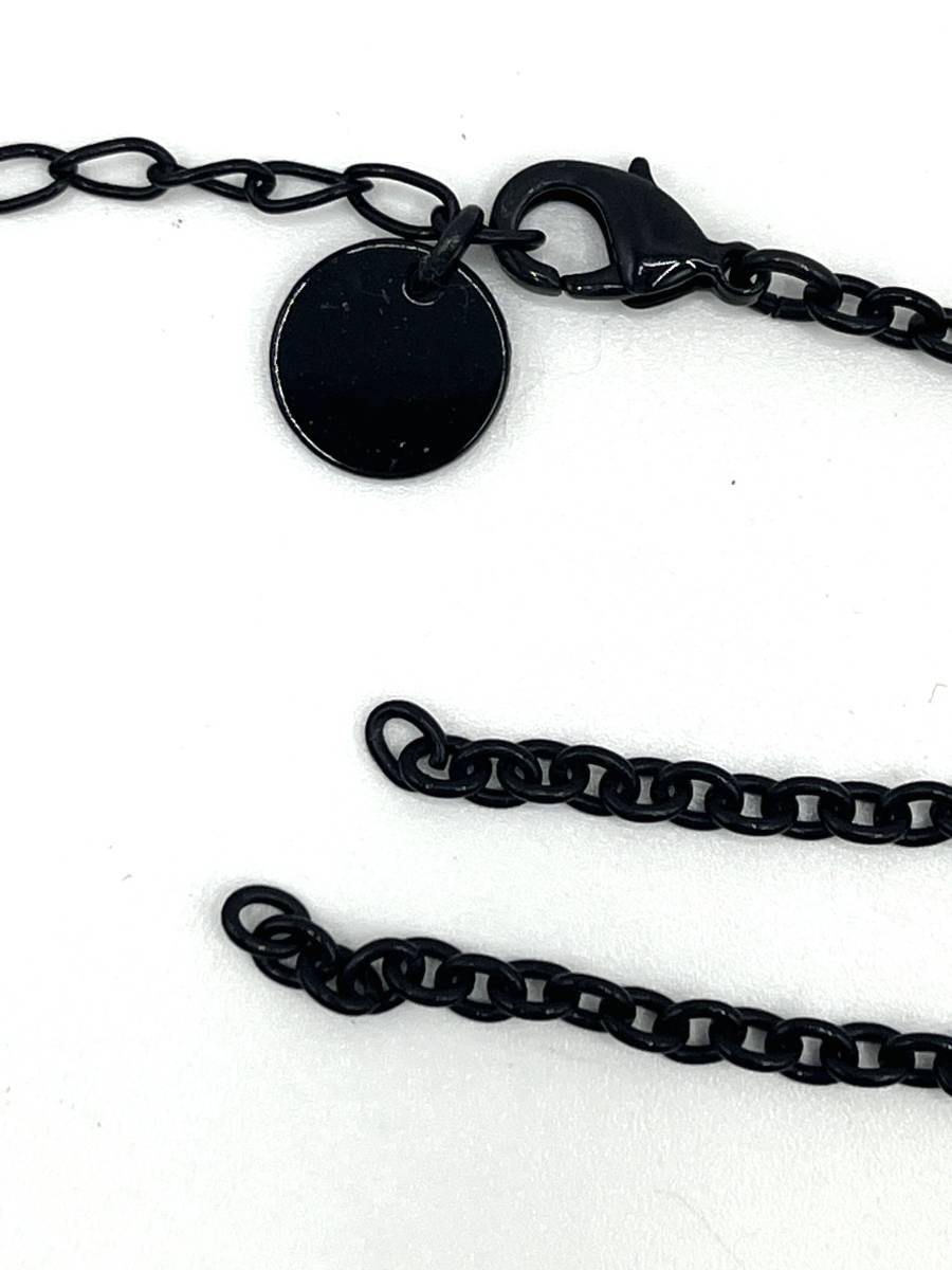 【ジャンク】Sonia Rykiel ソニア リキエル ボール型ペンダント ネックレス ヒョウ柄×ブラック ブラックチェーンの画像9