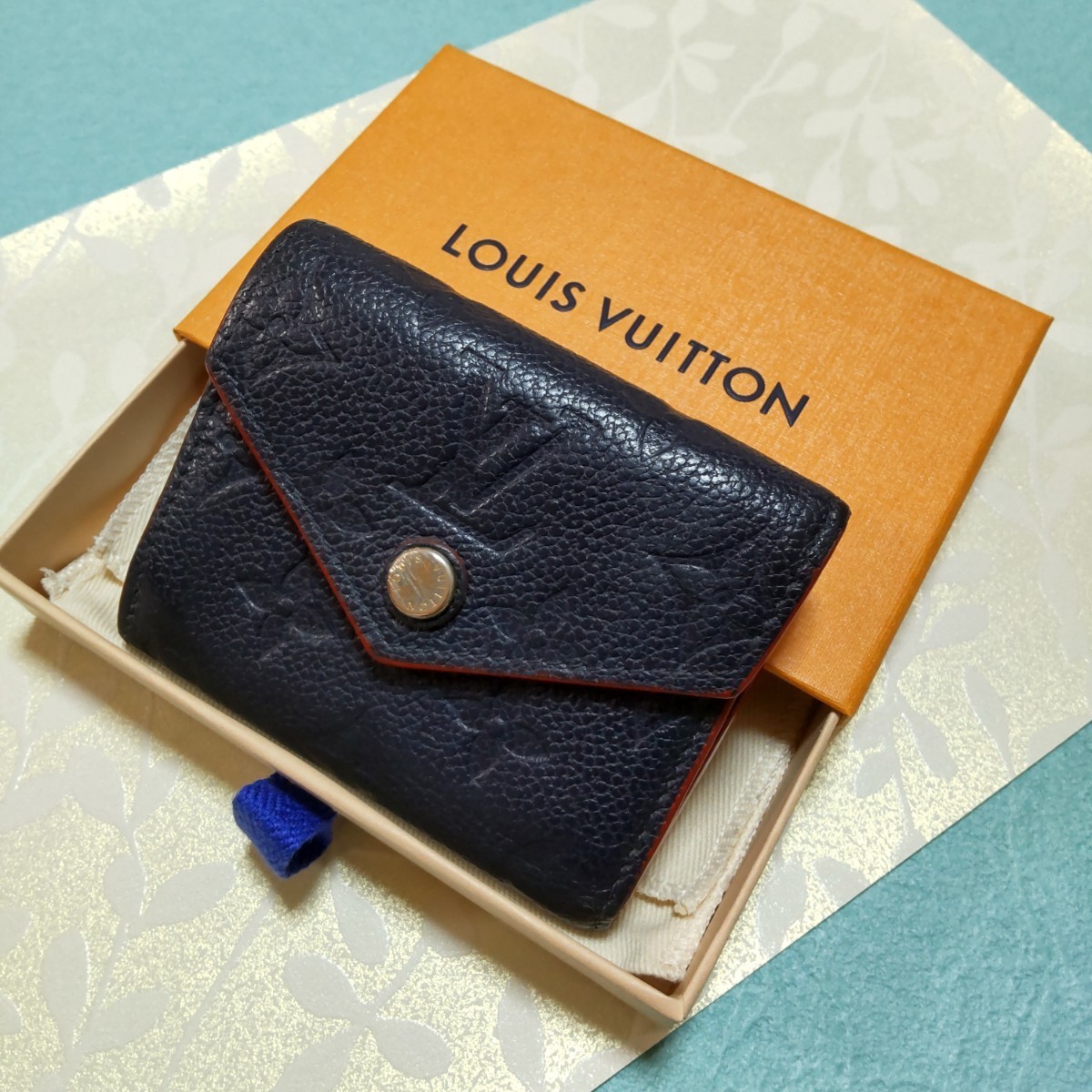 最新 ルイヴィトン VUITTON LOUIS ☆ 三つ折り財布 マリーヌルージュ