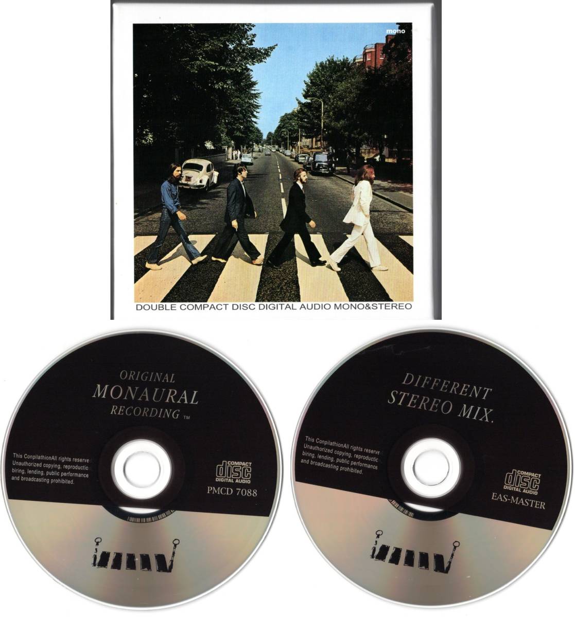 2CD 箱BOX【 (PMCD 7088 & EAS-Master) ABBEY ROAD (Japan 1999年)】Beatles ビートルズ_画像1