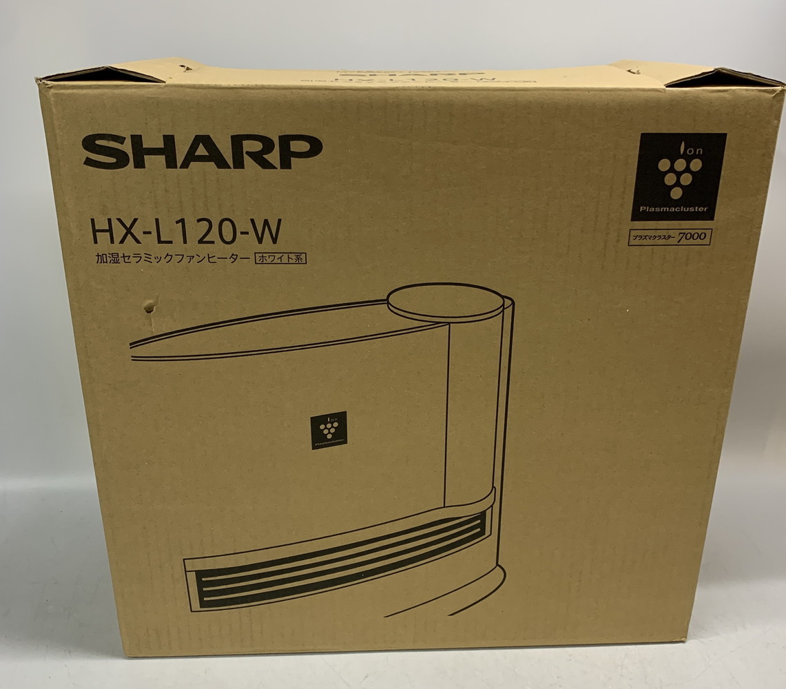 ８４■シャープ プラズマクラスター7000搭載 加湿セラミックファン HX-L120-W ホワイト 木造 6 畳_画像1