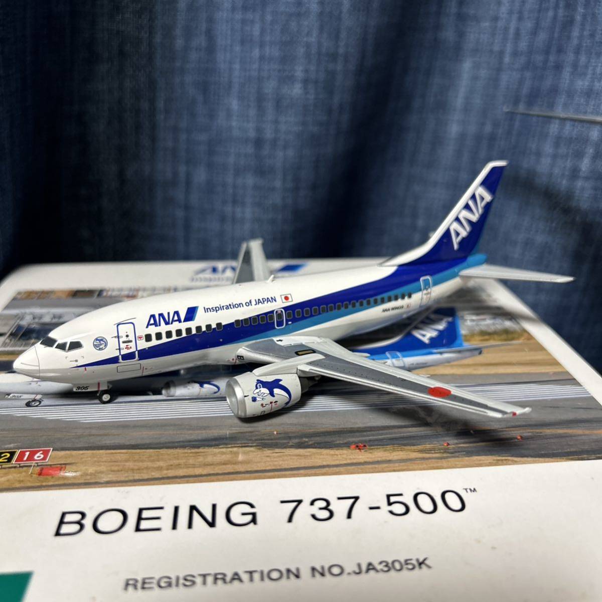 全日空商事1/200 ANA737-500 JA305Kドルフィン｜代購幫