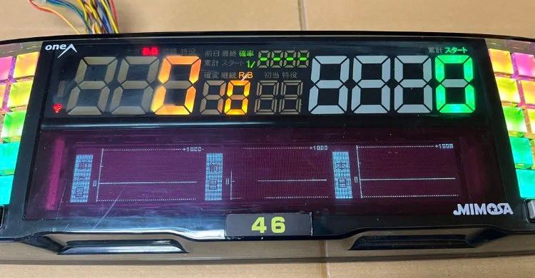 パチスロ データカウンター ワンエー ミモザ 台付 家庭用電源 パチスロ データカウンター ワンエー ミモザ 台付 家庭用電源