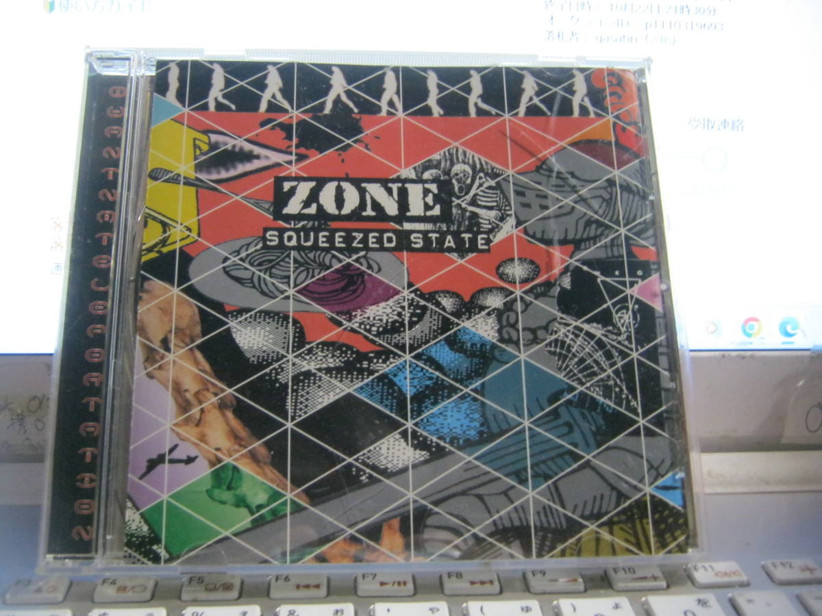 ZONE ゾーン / SQUEEZED STATE CD GRIFFIN F.Z.ZAMZA MENTAL RUSTLER SO WHAT INNOCENTS DEADLESS MUSS STRANDED_画像1