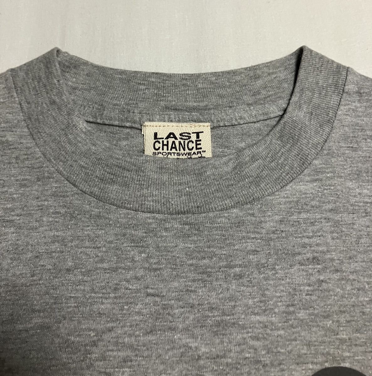 ●USA製 有刺鉄線 LAST CHANCE ラストチャンス ビンテージ オールド Tシャツ S グレー 90s 00s アメリカ製 LC 90年代 ハードコア パンク_画像7