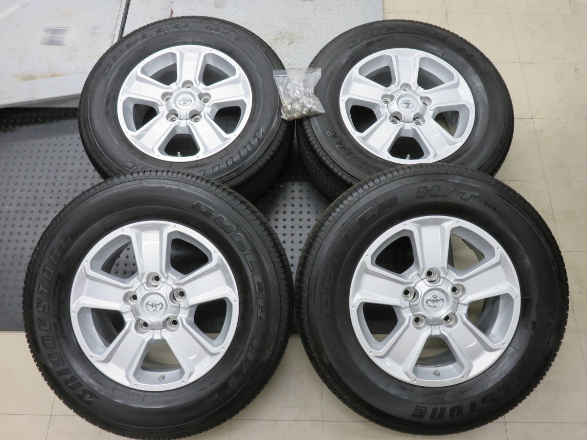 ★★ USトヨタ タンドラ純正　18X8J +60 5H PCD150　275/65R18 ブリジストン DUELER HT684Ⅱ 2018年製造 バリ山４本セット★★_画像1