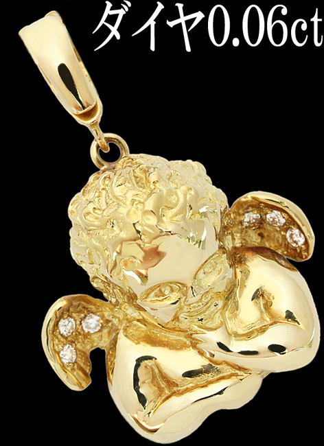 数量限定セール K18 0.06ct 綺麗☆ダイヤ 上品 ペンダント ジョイント