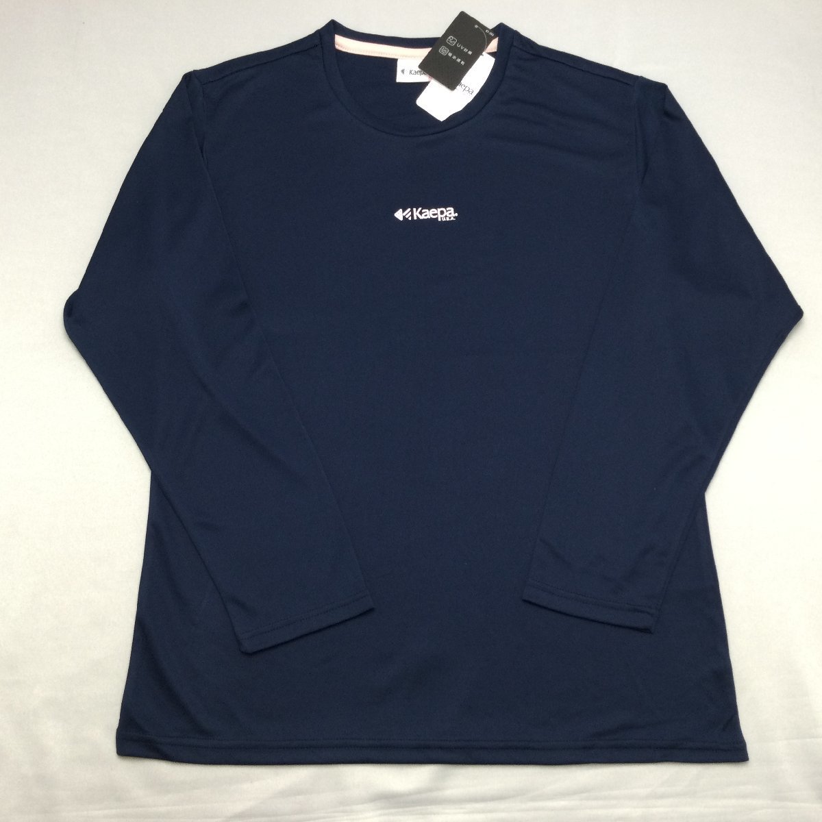 [ бесплатная доставка ][ новый товар ]Kaepa женский футболка с длинным рукавом (. вода скорость .UV cut ) 4L темно-синий *581231