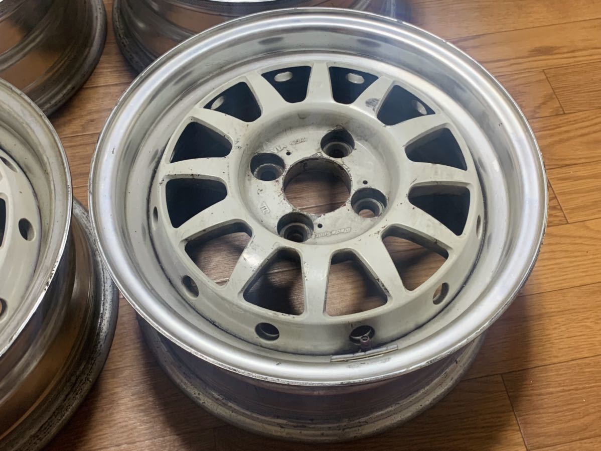 希少オフセット!! Weds Sport Racing 2PF PCD100 14インチ 6J +30