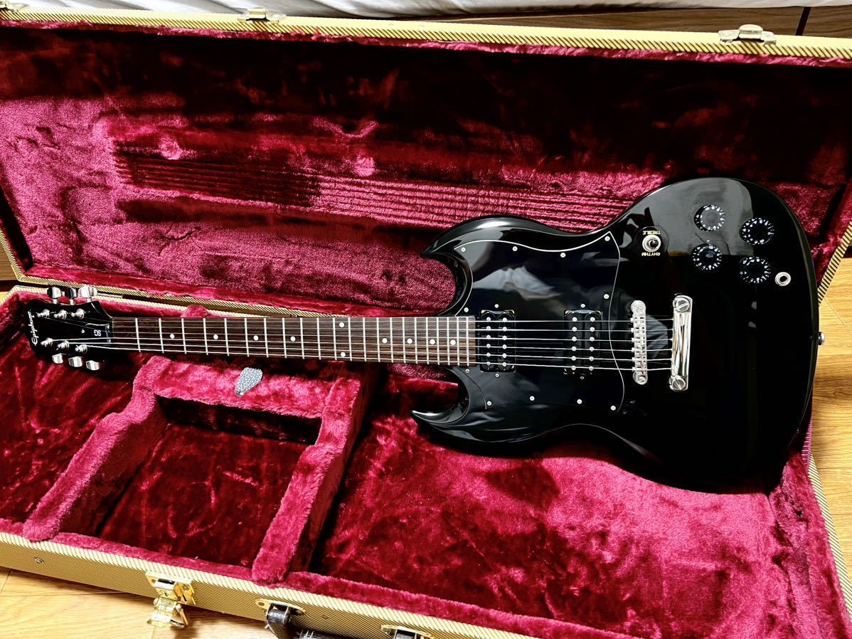 超美品】Epiphone SG エピフォン BLACK ブラック エレキギター