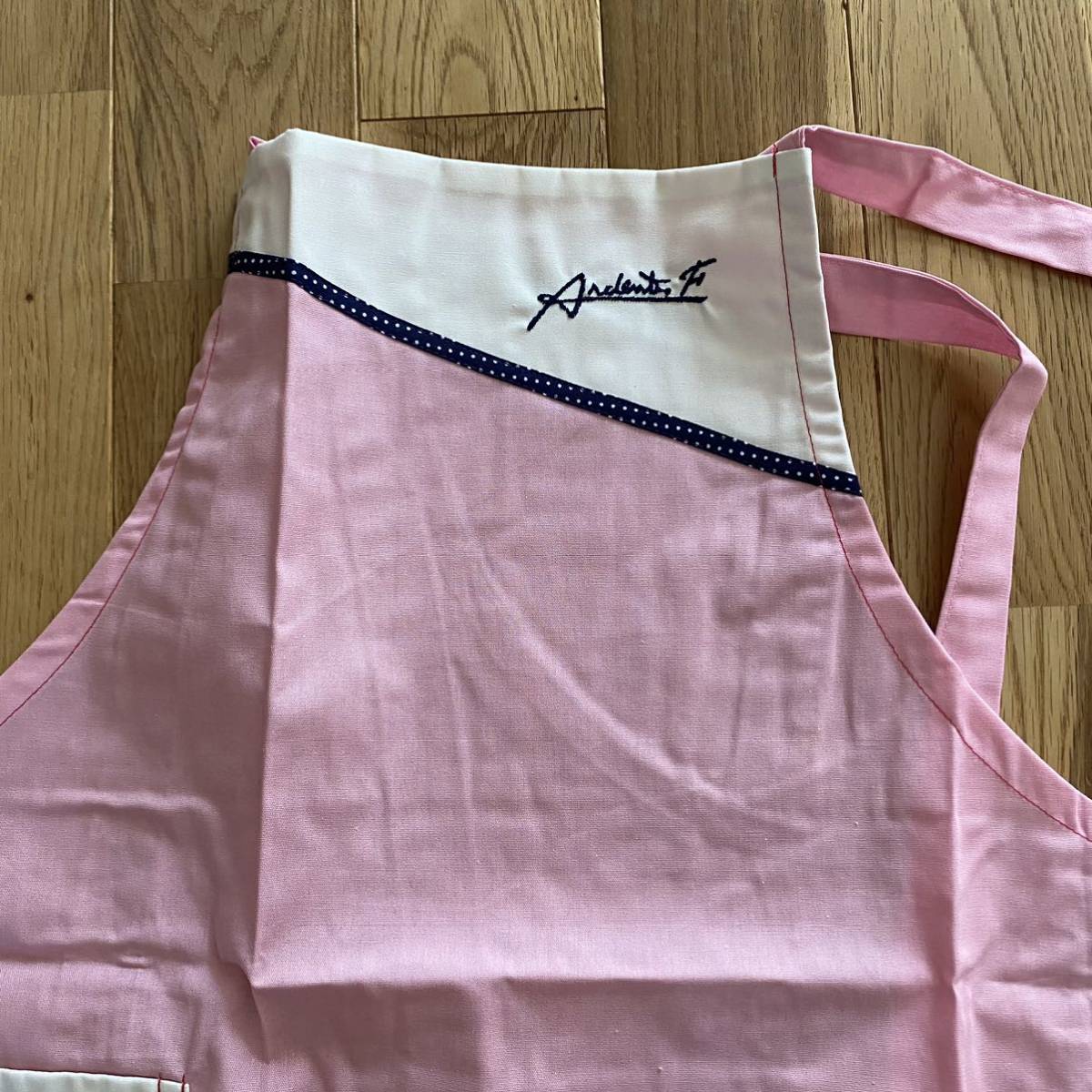 apron Showa Retro red pink series unused made in Japan 