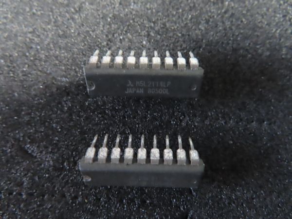 【新品 未使用】 MITSUBISHI 三菱電機 SRAM 2Kbit S-RAM M5L2114LP ２個まとめて_画像2