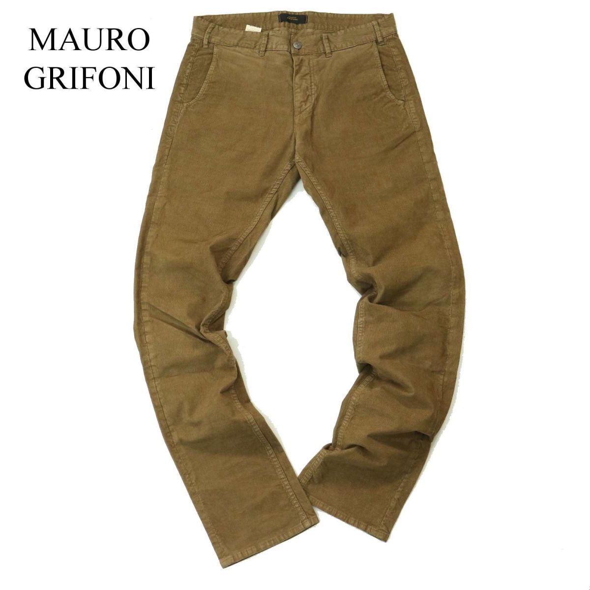 MAURO GRIFONI マウログリフォーニ 秋冬 細畝 コーデュロイ★ ストレッチ ワーク パンツ Sz.31　メンズ　A3B04867_A#R_画像1