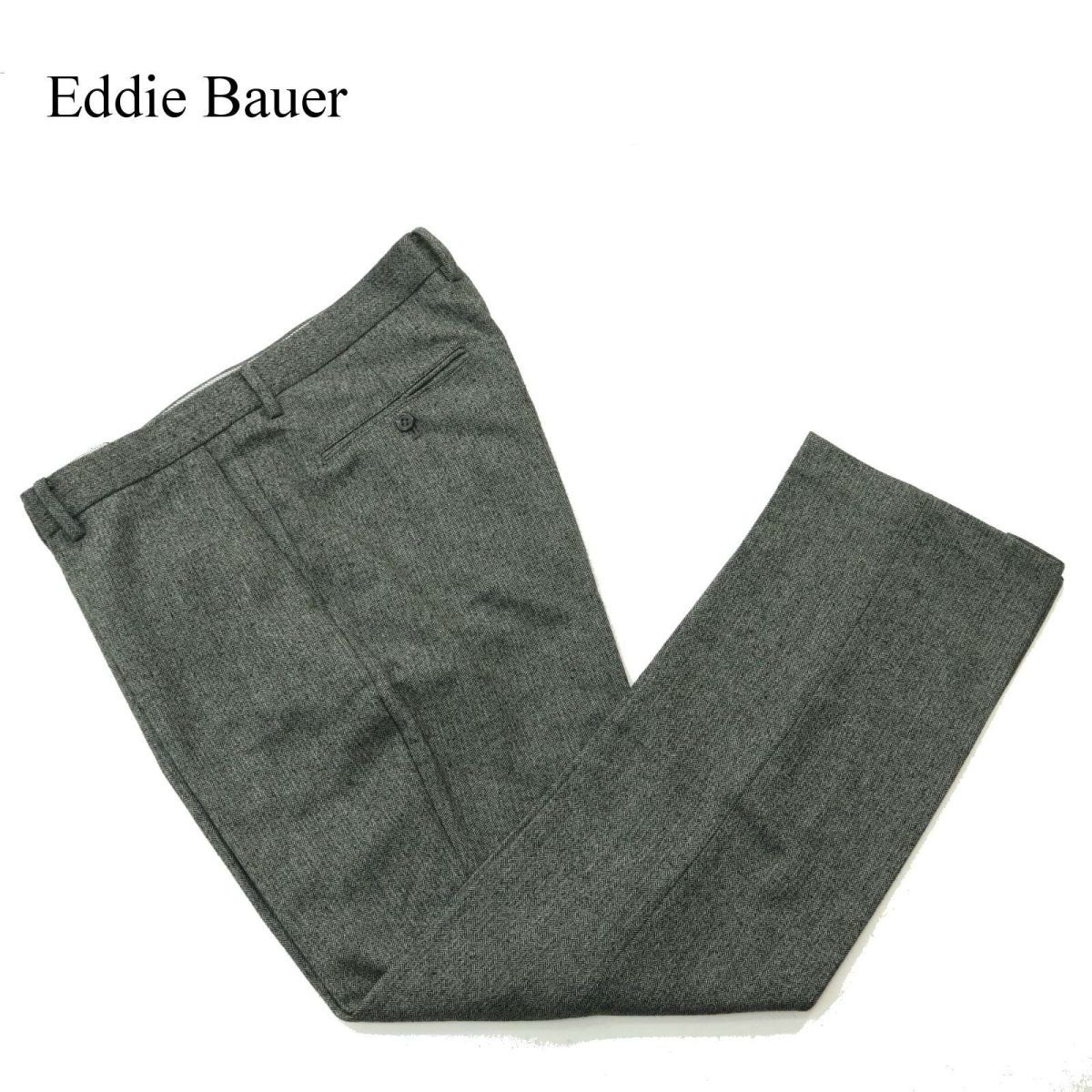 Eddie Bauer エディーバウアー 秋冬 ウール混 ヘリンボーン スラックス パンツ Sz.38 メンズ アウトドア 大きいサイズ 特大  A3B04866_A#Qの画像1