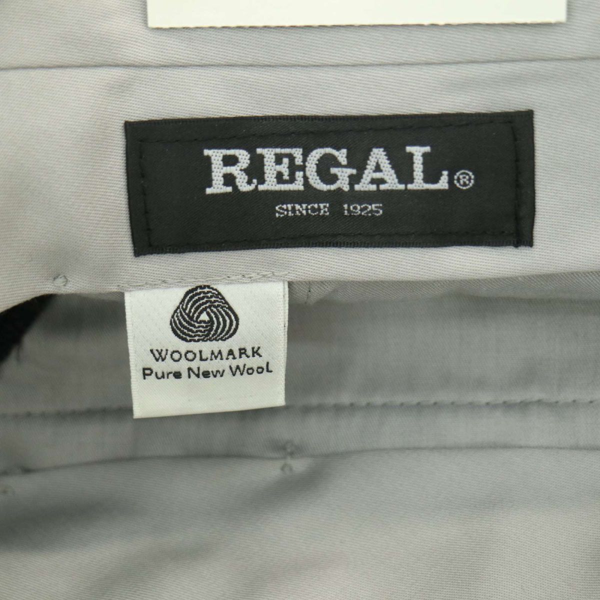 【新品 未使用】 REGAL リーガル 秋冬 ウール スタンダード スラックス パンツ Sz.82　メンズ ダークグレー ビジネス　A3B04939_A#Q_画像8