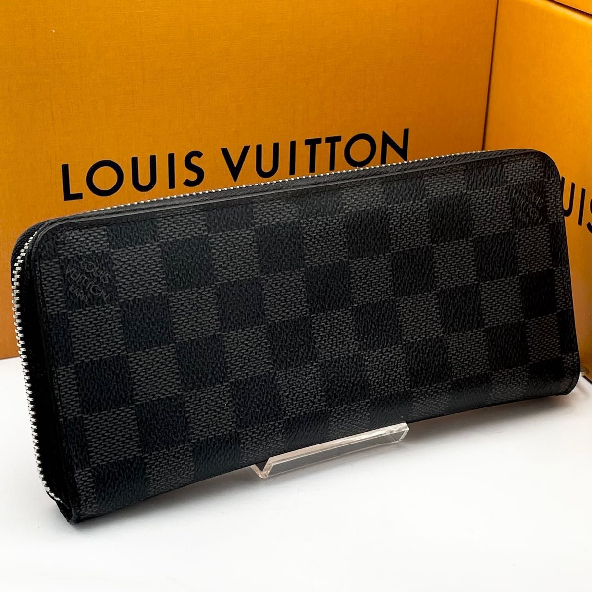 LOUIS VUITTON 長財布 ダミエ ジッピーウォレット ヴェルティカル