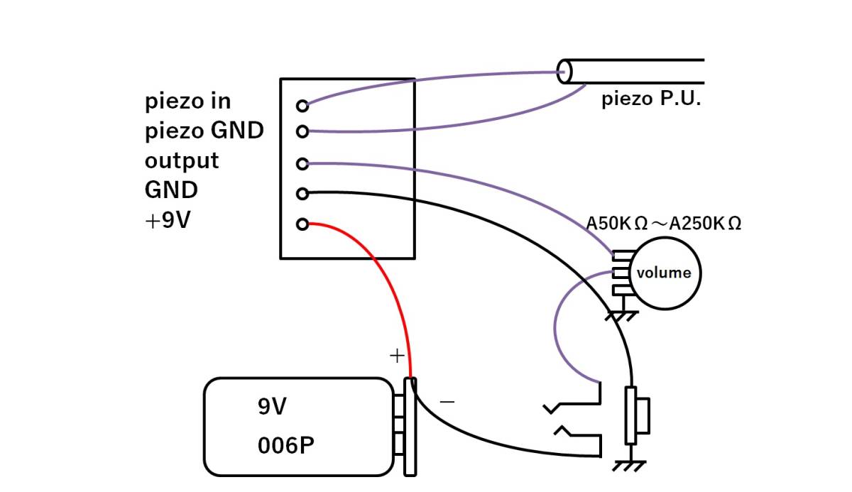 piezo pick up for small size pre-amplifier Fishman 17 fishman bar to Lee nibartolini AGPB-918