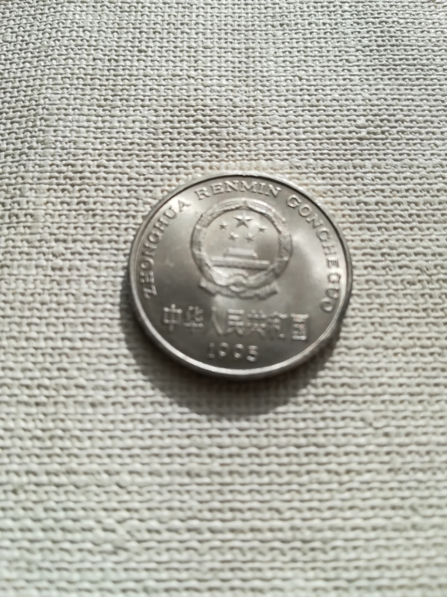 一元　硬貨　中華人民共和国　1995年　№12_画像5