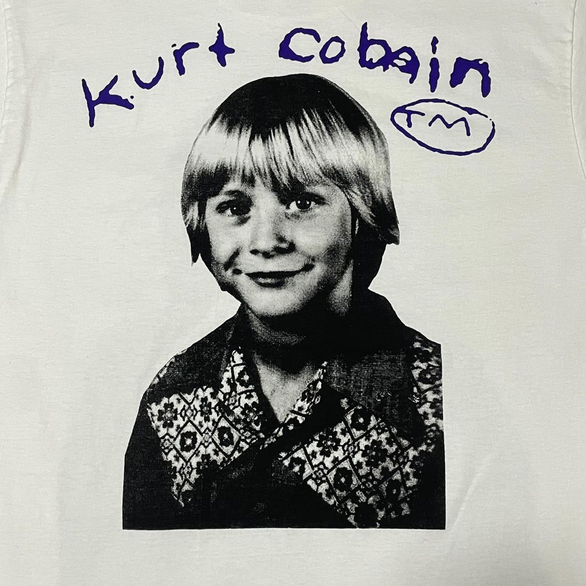 NIRVANA KURT COBAIN カートコバーン purple Tシャツ XLサイズ_画像5