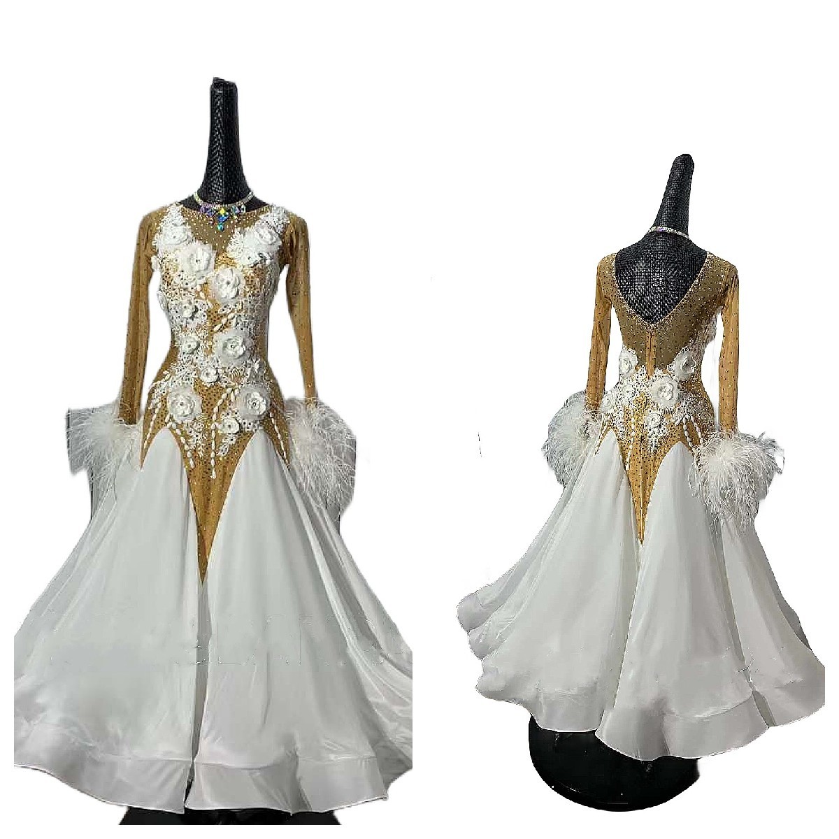 NEW オーストリッチ 社交ダンスドレス・モダンドレス NEW オーストリッチ 社交ダンスドレス・モダンドレス