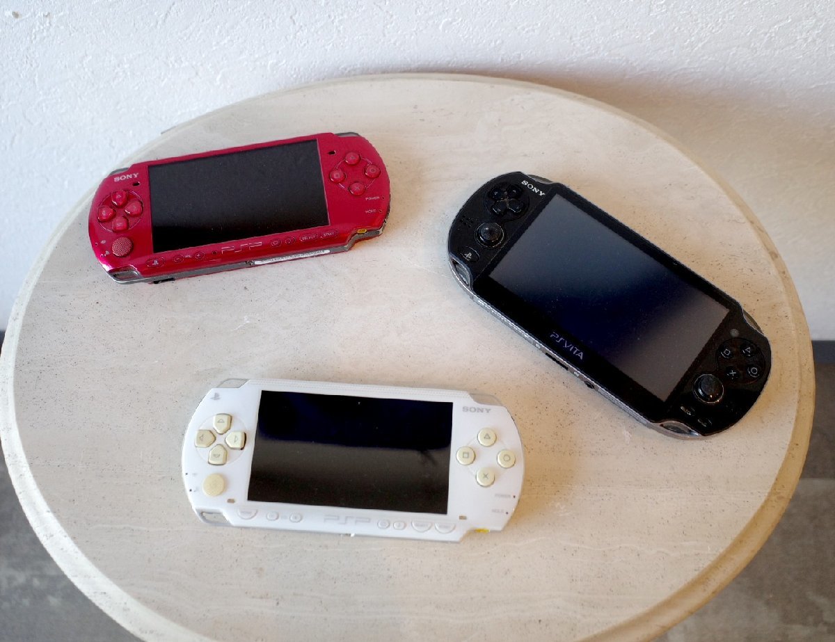 ○3台セット PS Vita&PSP-1000&PSP-3000 古道具のgplus広島　2310ｋ