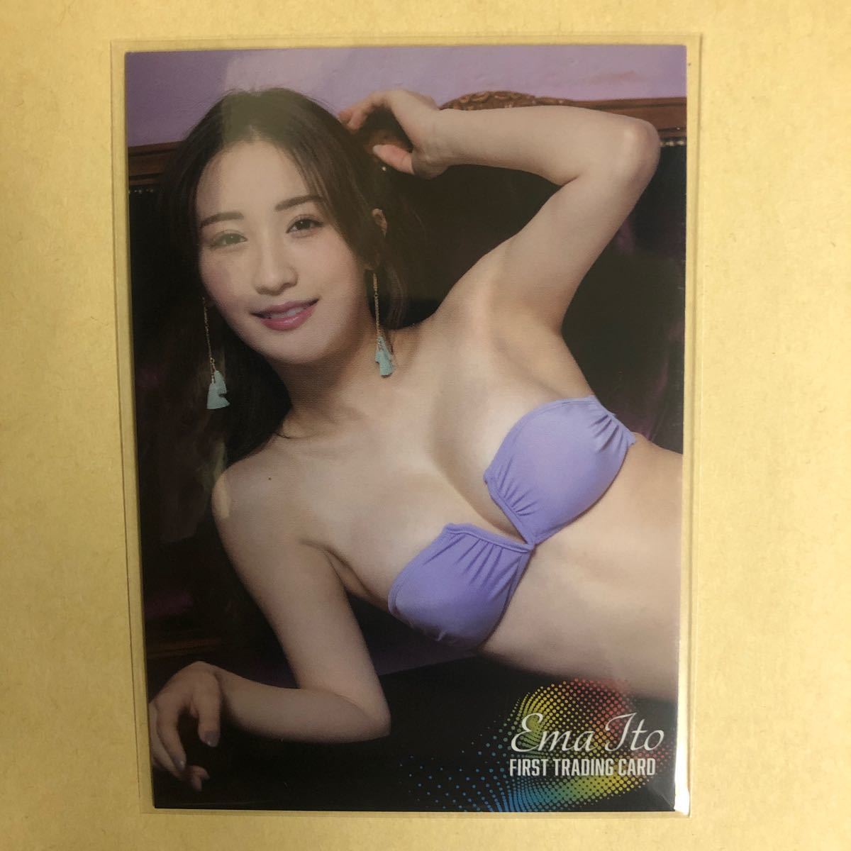 伊藤愛真 トレカ アイドル グラビア カード 水着 ビキニ RG35 タレント トレーディングカード_画像1