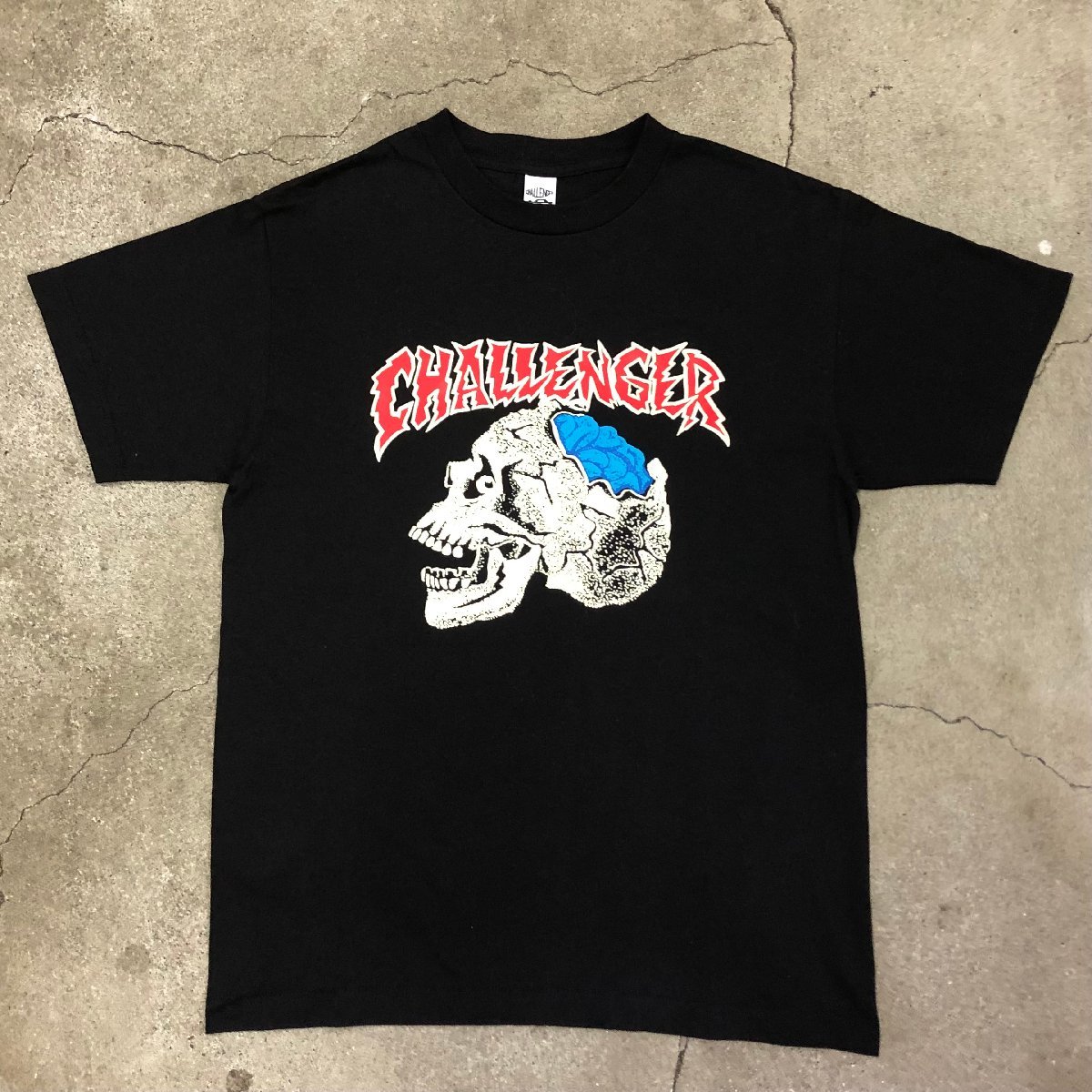 美品 CHALLENGER ZOMBIE SKULL S/S TEE BLACK M チャレンジャー ゾンビ スカル Tシャツ ブラック_画像1