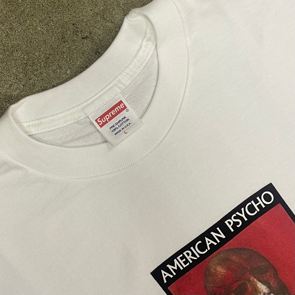 極美品 Supreme American Psycho Tee White L シュプリーム アメリカン サイコ Tシャツ ホワイト_画像2