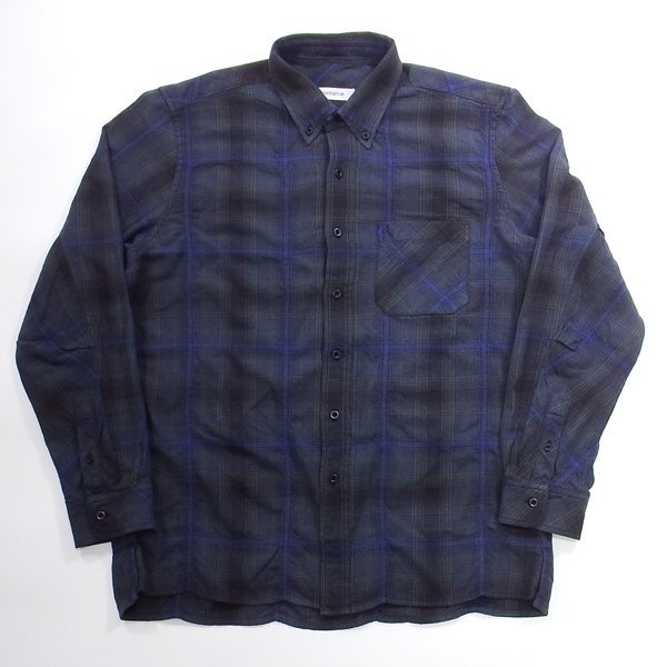 定番の冬ギフト 2 NN-S4203 GREY OVERDYED CORD COTTON SHIRT TRUCKER