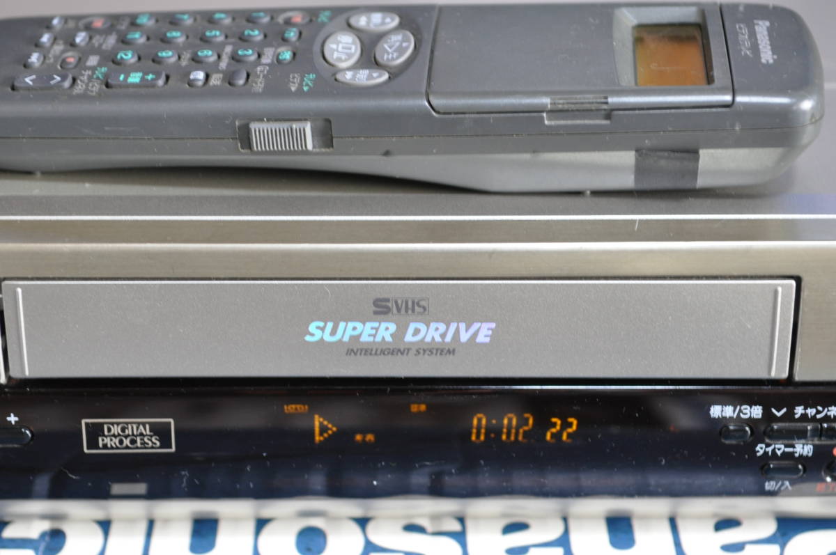 ★貴重動作品★パナソニック NV-SB606 S-VHS Hi-Fiビデオデッキ！説明書 リモ付！_画像5