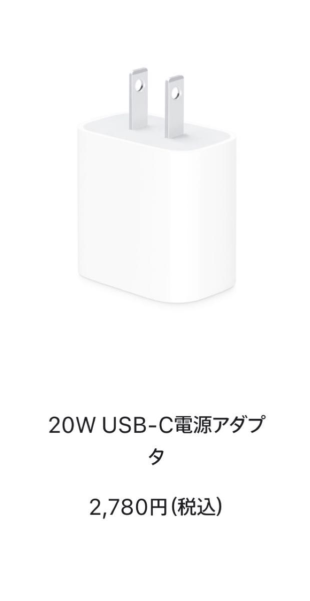 Apple純正付属品 20W USB-C電源アダプタ Type-C