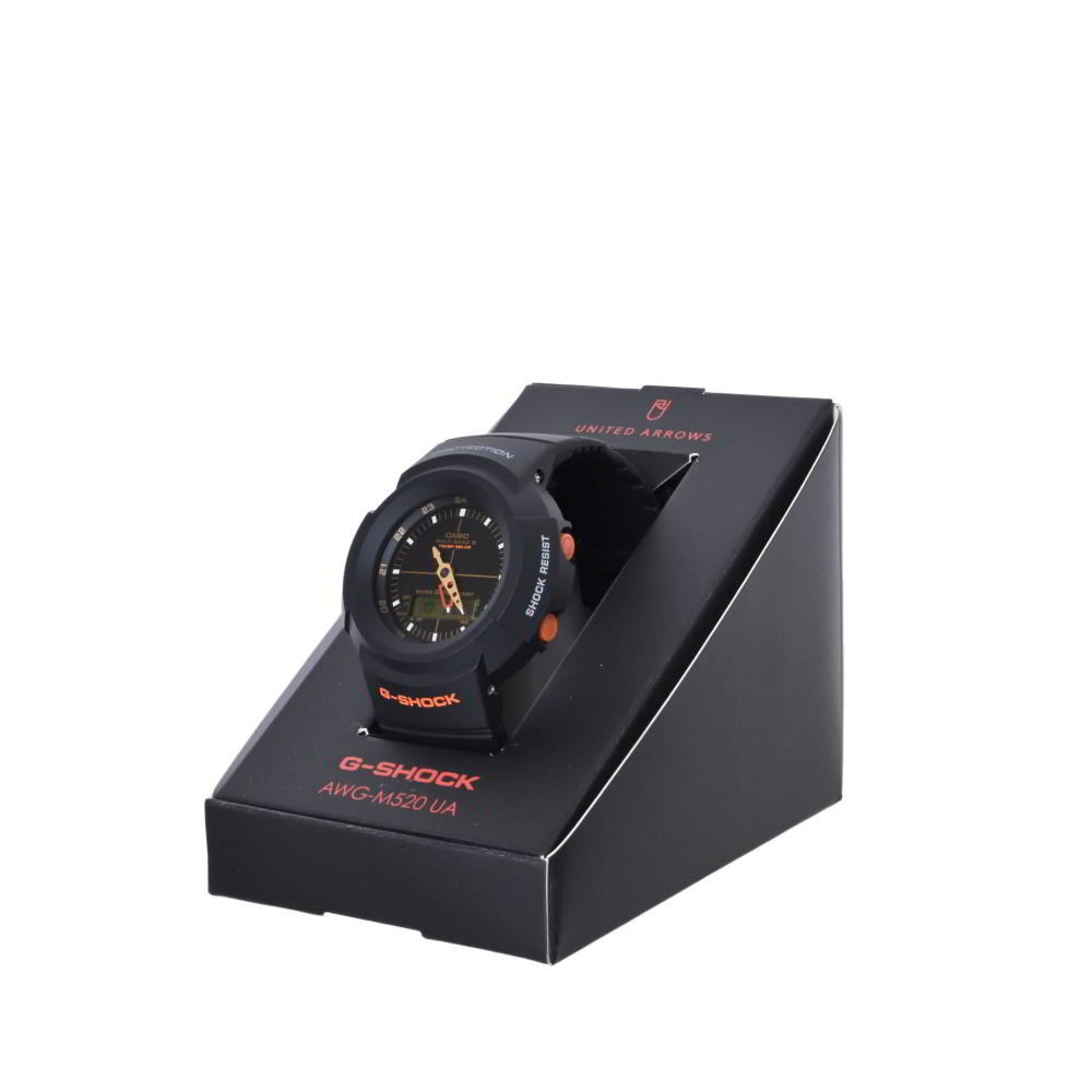 美品 G-SHOCK × UNITEDARROWS AWG-M520 UA 腕時計 FREE ブラック ジーショック KL4BKLQC15