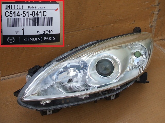 ★プレマシー CWEFW CW系の純正 左HID ヘッド ライト/破損無し品/C514-51-041C/スタンレー製・P9562/即決あり。_画像1