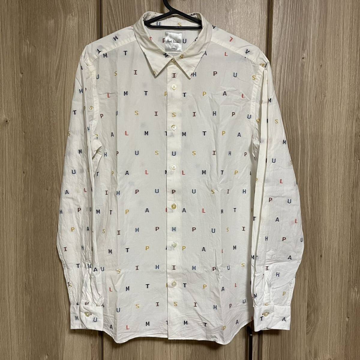 549 paul smith ポールスミス アルファベット総柄シャツ