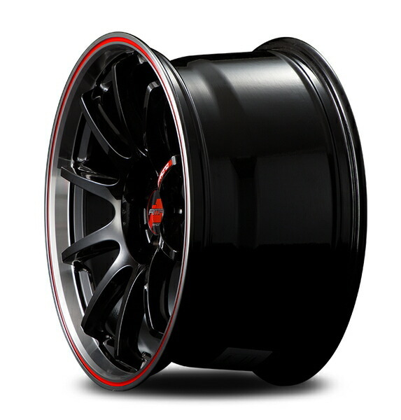 MID RMPレーシング R10 1本販売 ホイール シビックタイプR【17×7J 5-114 INSET48 ブラック】FD2 RMP RACING アルミホイール 1枚 単品_画像9