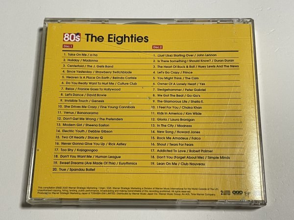 国内盤2枚組CD『ザ・エイティーズ The 80's』解説 歌詞 対訳つき 80年代洋楽ヒット曲 全39曲収録 マドンナ カルチャークラブ チャカカーン_画像2