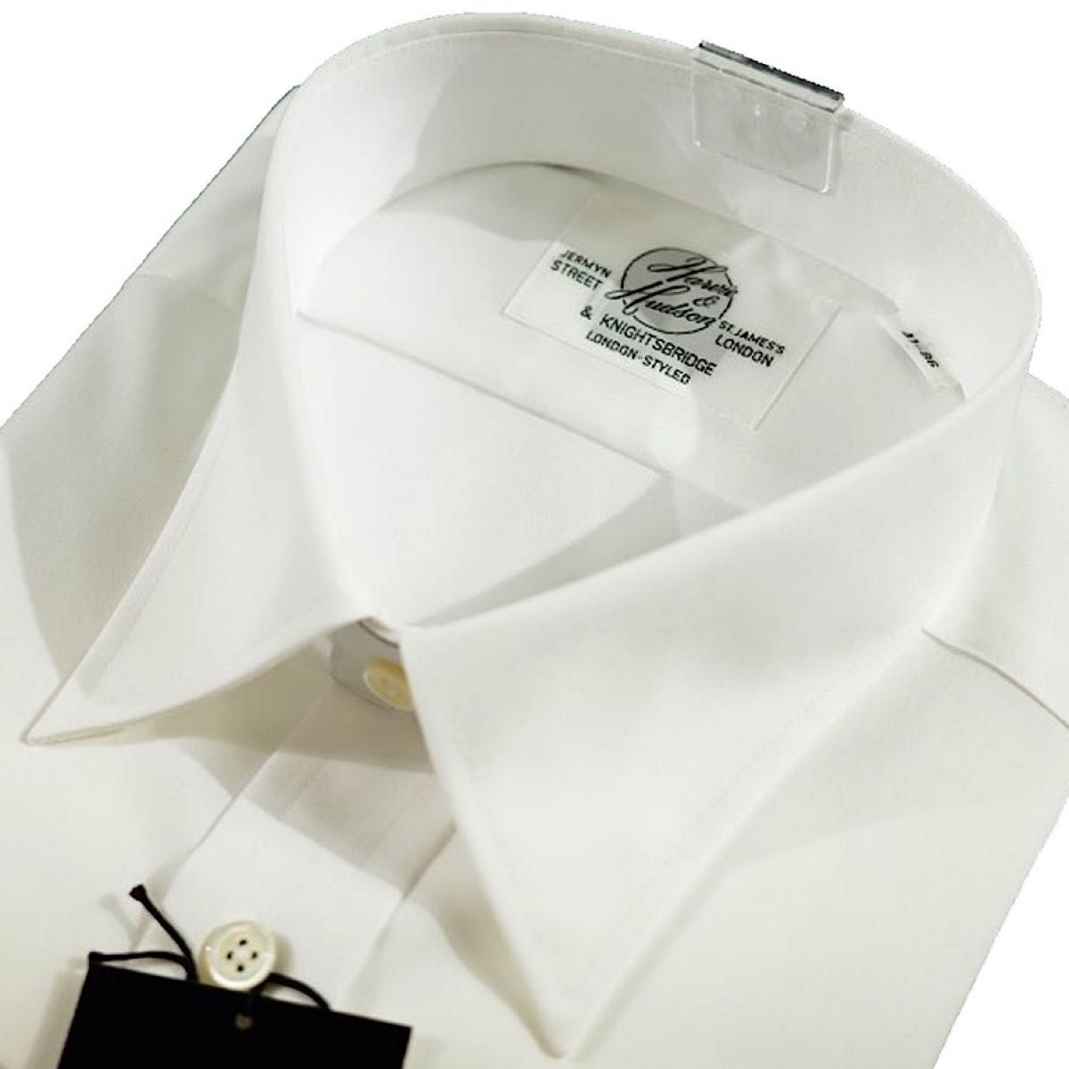 新品】英国老舗 Harvie&Hudson ハービー&ハドソン ドレスシャツ 新品】英国老舗 Harvie&Hudson ハービー&ハドソン ドレスシャツ
