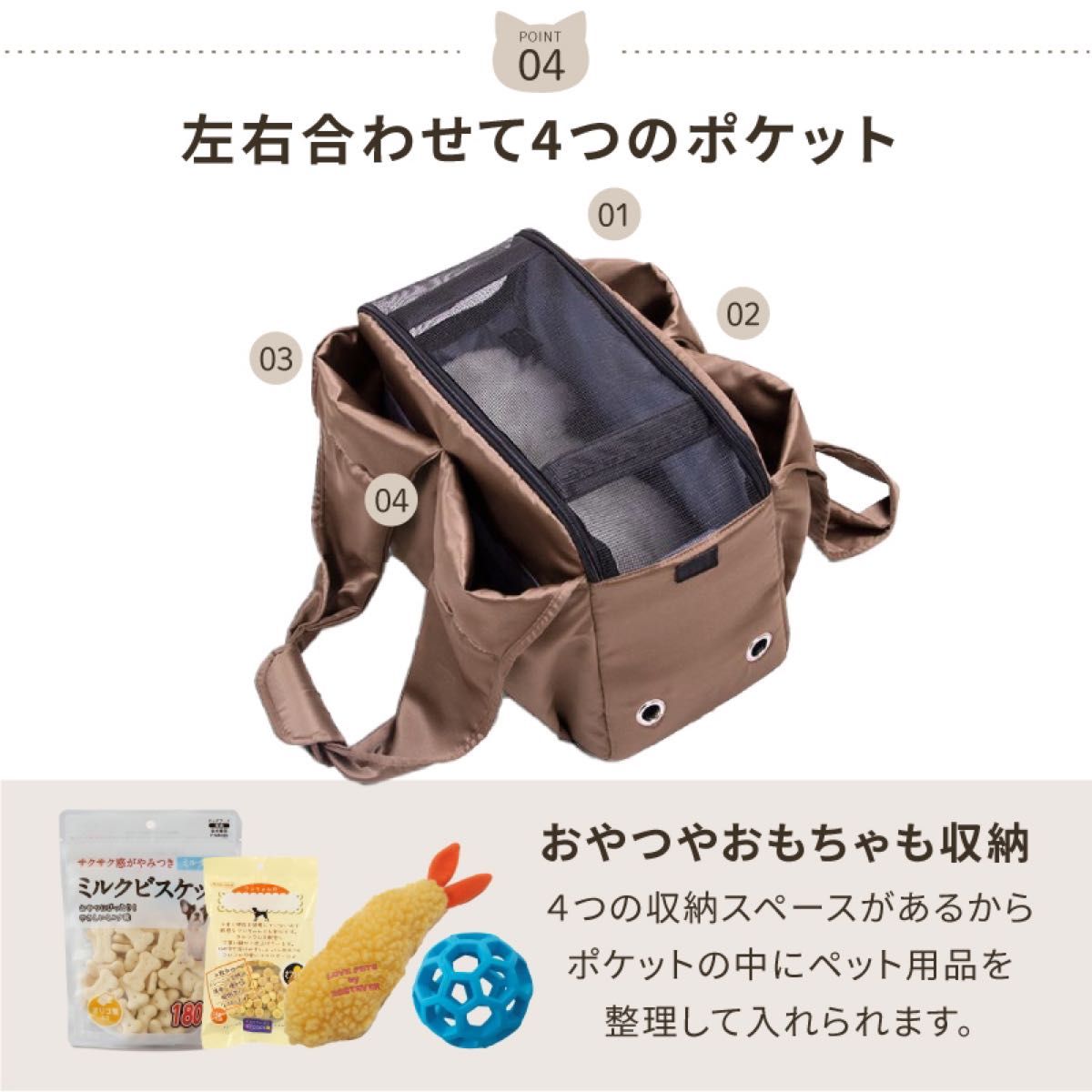 ペットスリング おでかけキャリーバッグ【犬 猫 通用】肩掛け 顔出せ 耐荷重10kgまで　小型犬 通気性 おしゃれ 軽い 通院 。