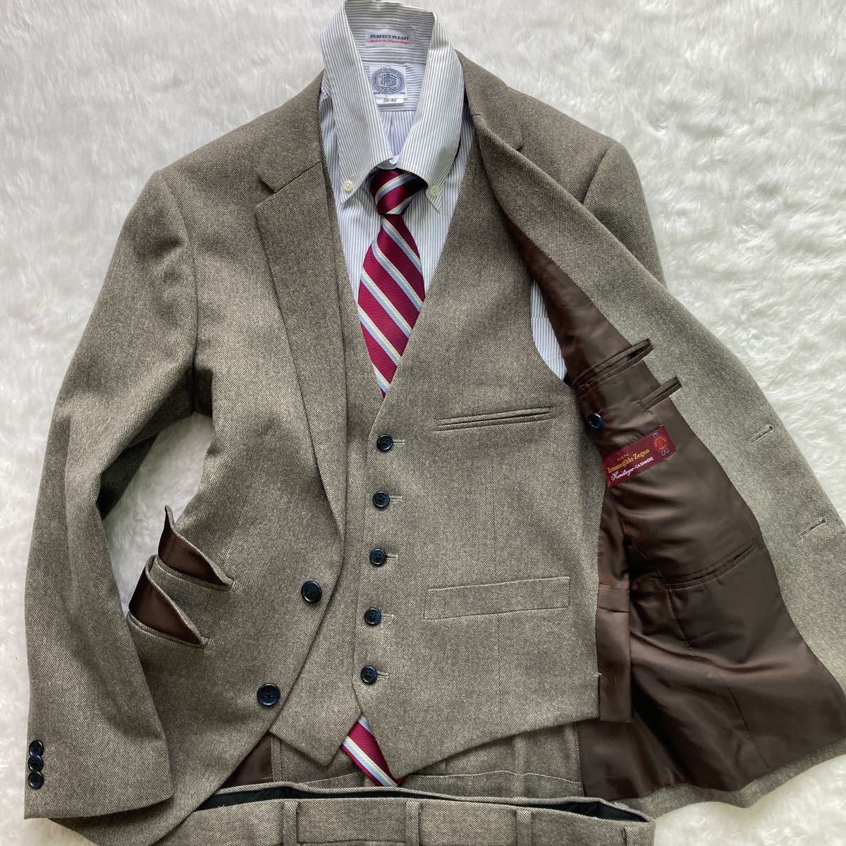 新しいコレクション 極上カシミヤ混◎ スーツ Zegna 未使用◎【伊