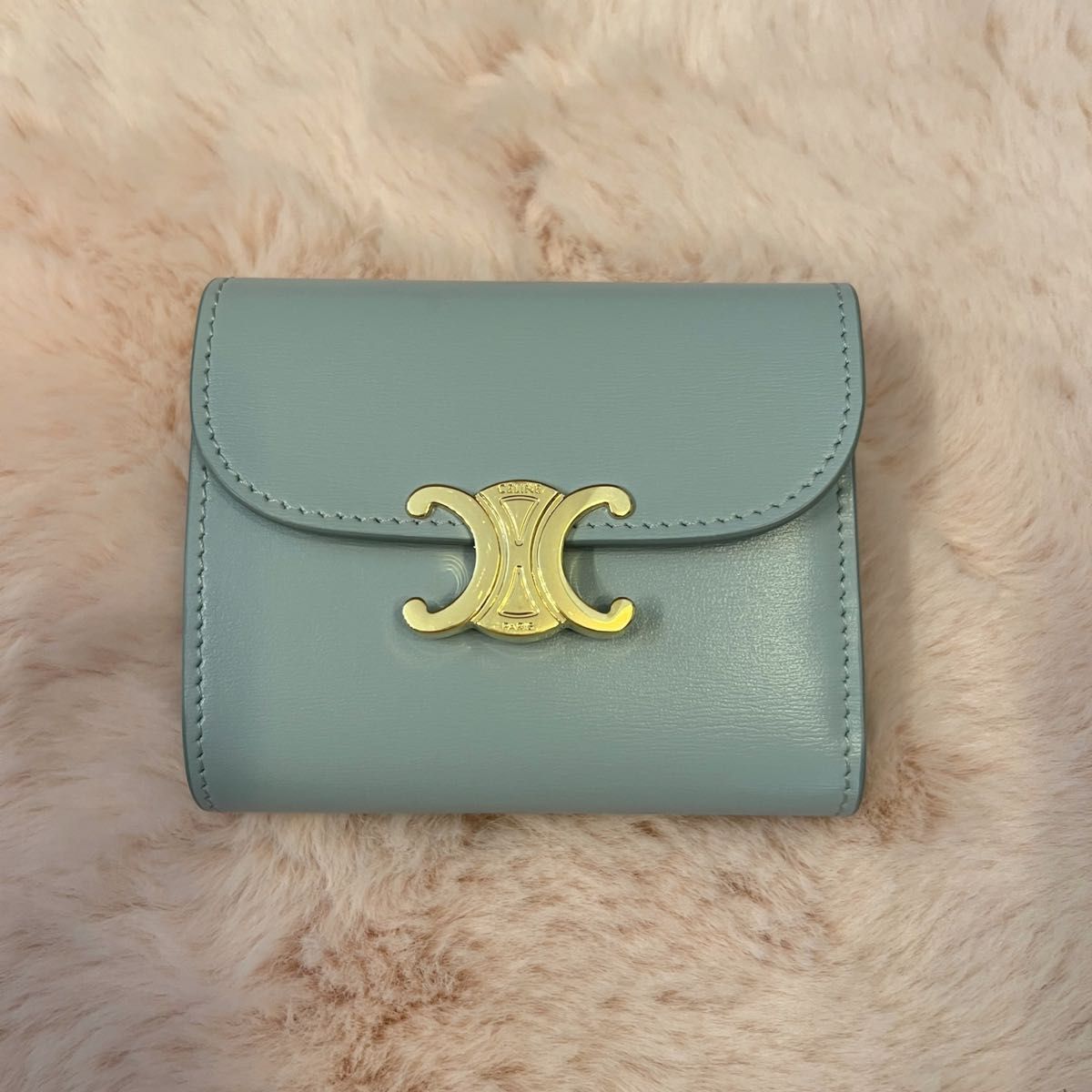 正規品+極美品】CELINE セリーヌ スモールウォレット トリオンフ 正規品+極美品】CELINE セリーヌ スモールウォレット トリオンフ