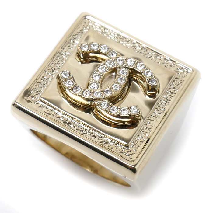 【希望者のみラッピング無料】 ココマーク メタル シャネル CHANEL スクエア 中古 レディース 22.0g 14号 ABA238 リング・指輪 指輪